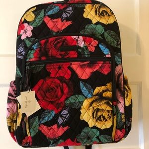 Vera Bradley large floral backpack.